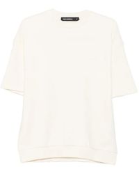 KARL LAGERFELD - Logo-Embroidered Ribbed-Trim T-Shirt - Lyst