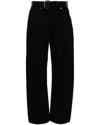 Alexander Wang - Belted-Waist Wide-Leg Trousers - Lyst