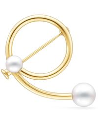 Tasaki - Collection Line A Fine Balance パール ブローチ 18kイエローゴールド - Lyst