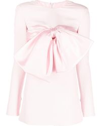 Giambattista Valli - Oversize-bow Mini Dress - Lyst