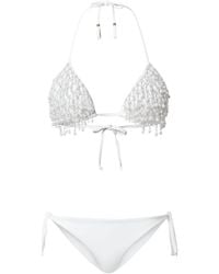 Twinset - Beaded Triangle Bikini Set - Lyst