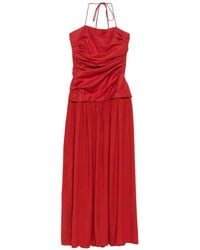 Faithfull the Brand - Robe Longue Notte À Corsage Froncé - Lyst