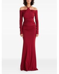 MOOS STUDIO - Heatline Off-Shoulder Maxi Dress - Lyst