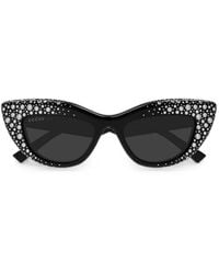 Gucci - Crystal-Embellished Cat-Eye Sunglasses - Lyst