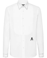 Philipp Plein - Shirt Tie Cut Ls Crystals - Lyst