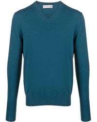 Ballantyne - Ribbed-knit V-neck Sweater - Lyst