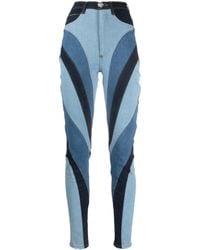 Philipp Plein - Patchwork-Design High-Waist Skinny Jeans - Lyst