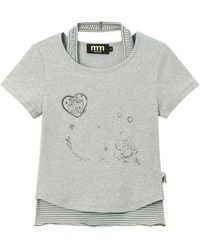 Mini Cream - Graphic-Print Layered T-Shirt - Lyst