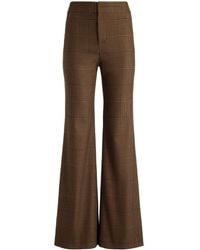 Alice + Olivia - Deanna Houndstooth Bootcut Trousers - Lyst