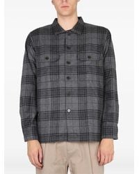 Universal Works - Kariertes Hemd mit Knöpfen - Lyst