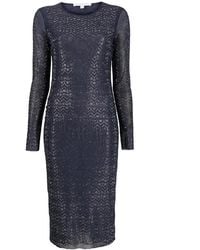 Patrizia Pepe - Crystal-Embellishment Semi-Sheer Dress - Lyst