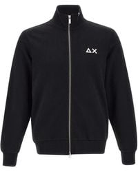 Sun 68 - High-Neck Logo Sweatshirt - Lyst