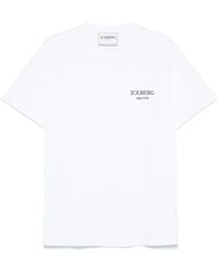 Iceberg - Logo-Embroidered T-Shirt - Lyst