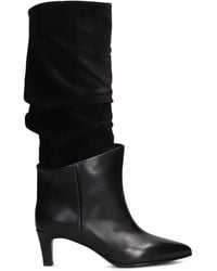 strategia shoes - Pointed-Toe Slouchy Boots - Lyst