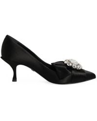 Dolce & Gabbana - Bow Crystal-Embellished Pumps - Lyst