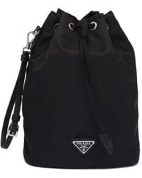 Prada - Pochette À Plaque Logo - Lyst