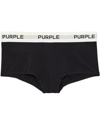 Purple Brand - Slip mit Logo-Streifen - Lyst