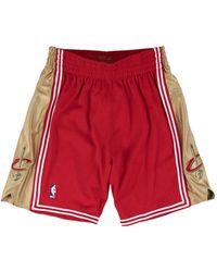 Mitchell & Ness - Nba Shorts Met Logo Vlakken - Lyst