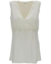 P.A.R.O.S.H. - Lace-Detail Blouse - Lyst