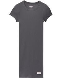 Alexander Wang - Ribbed-Knit Crew-Neck Dress - Lyst