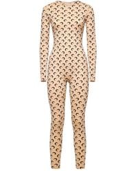 Marine Serre - Moon-Print Long-Sleeve Catsuit - Lyst