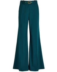 Zimmermann - Belt-Fastening Flared Trousers - Lyst