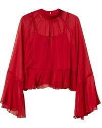 Twinset - Bell-Sleeve Blouse - Lyst