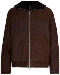 DFOUR® - Long-Sleeved Leather Jacket - Lyst