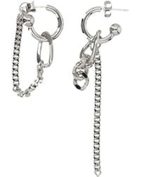Justine Clenquet - Amon Chain-Hoop Earrings - Lyst