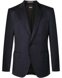 BOSS - Single-breasted Fitted Blazer - Lyst