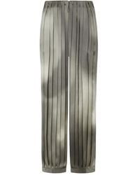 Giorgio Armani - Pleated Straight-Leg Trousers - Lyst