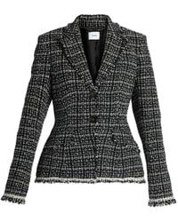 Erdem - Tweed Single-Breasted Blazer - Lyst