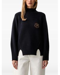 ERMANNO FIRENZE - Logo-Patch Sweater - Lyst