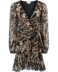 Temperley London - Lurex Fil-Coupé Wrap Dress - Lyst