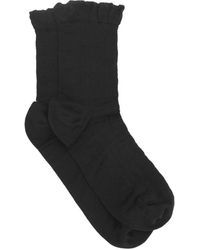 Ganni - Gerüschtes Socken aus Bio-Baumwolle - Lyst
