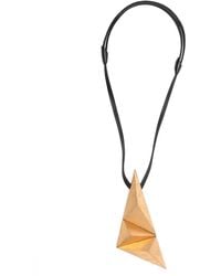 Monies - Pyramid Pendant Necklace - Lyst