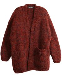 Casey Casey - Elsa Brushed-Knit Patch-Pocket Cardigan - Lyst