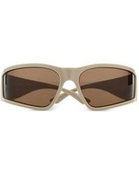 Balenciaga - Rectangle-Frame Branded Sunglasses - Lyst