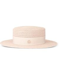 Maison Michel - Kiki Ribbon-Embellished Hat - Lyst