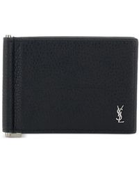 Saint Laurent - Portemonnaie Mit Logo - Lyst