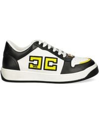 Elisabetta Franchi - Two-Tone Leather Sneakers - Lyst