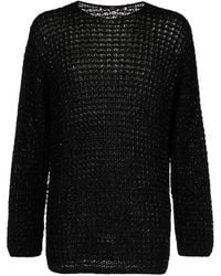 SAPIO - Long-Sleeves Open-Knit Jumper - Lyst