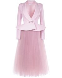 ARAFTU - Peplum Tulle-Skirt Dress - Lyst