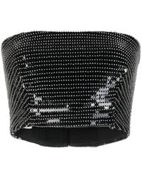 Gemy Maalouf - Sequined Cropped Top - Lyst