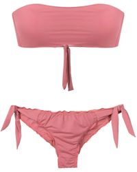 Amir Slama - Gathered-Detailing Bandeau Bikini - Lyst