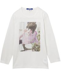 Junya Watanabe - X Merz B. Schwanen Graphic-Print Long-Sleeve T-Shirt - Lyst