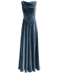 Altuzarra - Robe Longue Drina En Velours - Lyst