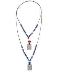 DSquared² - Beaded Pendant Necklace - Lyst