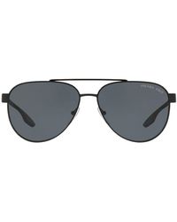 Prada 'PS 54TS' Pilotenbrille - Schwarz