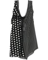 Junya Watanabe - Robe Mi-Longue À Pois Et Finitions En Dentelle - Lyst